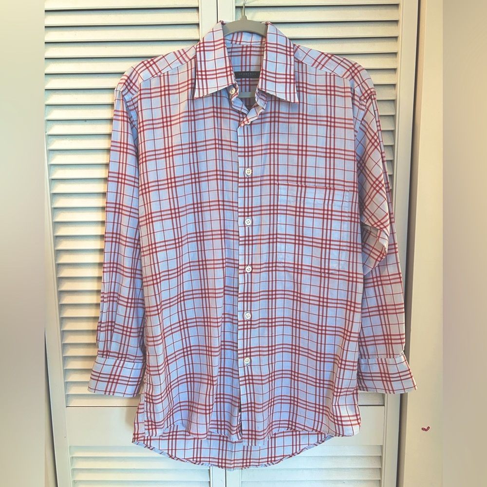 Burberry London Button Plaid Shirt - S